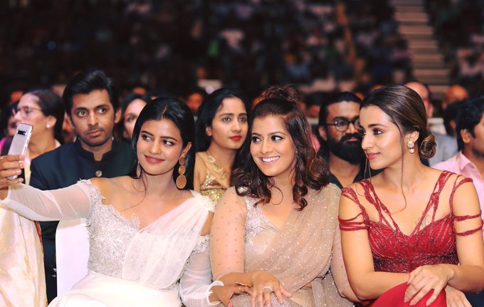 SIIMA awards actress aishwarya rajesh varu sarath trisha selfie moments